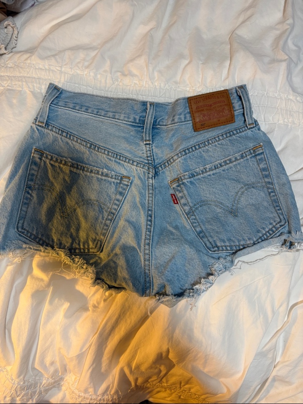 Levi's Light Wash Denim Shorts